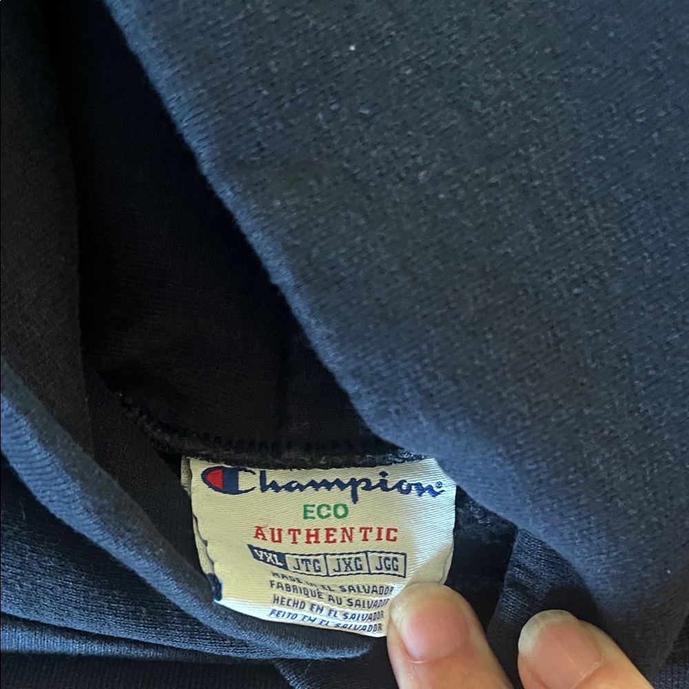 Champion Navy Blue Hoodie - Picture 2 of 4